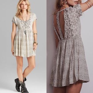 Free People Sundown Cutout-Back Babydoll Dress